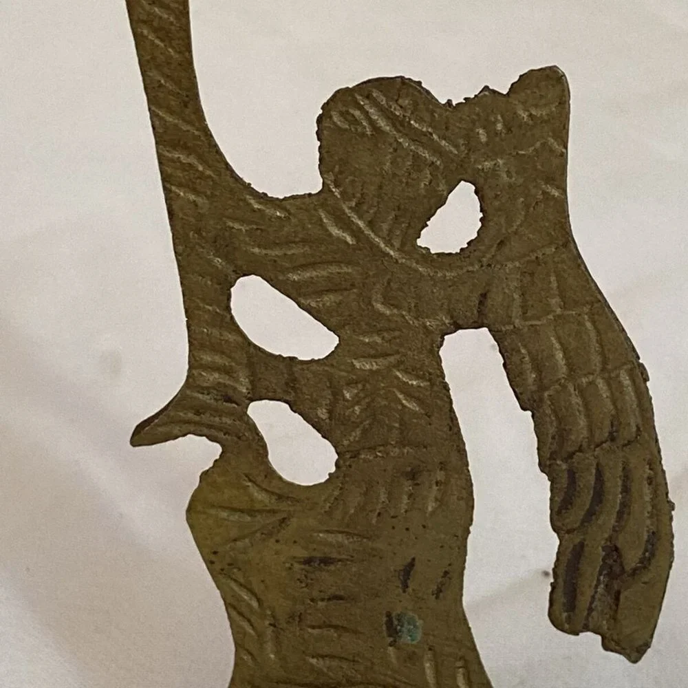VTG Christmas Brass Angel Candlestick Holders Set of 3 Holiday 6